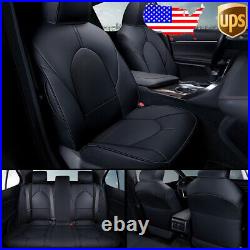 Fit For Toyota Camry 2018-2023 Car Leather Custom Fit Seat Covers Front+Rear Set