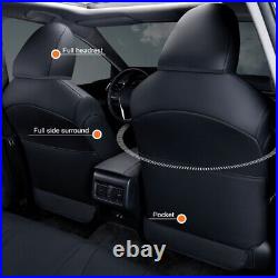 Fit For Toyota Camry 2018-2023 Car Leather Custom Fit Seat Covers Front+Rear Set