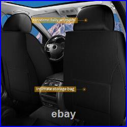 Fit Volkswagen Jetta 2007-2021 Car Seat Covers Linen Fabric Full Set 5 Seats