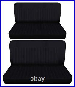 Fits 1954 plymouth belvedere 4 dr sedan Front and Rear bench seat covers black