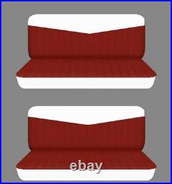 Fits 1957 Plymouth Belvedere 4dr hardtop Front and Rear bench seat covers