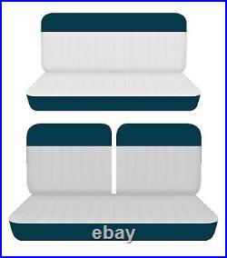 Fits 1962 Rambler custom sedan Front 50-50 top and solid rear bench seat covers