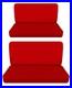 Fits 1963 Ford Galaxie 4 door sedan Front and Rear bench seat covers Red