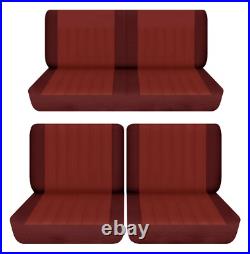 Fits 1965 AMC Rambler station wagon Front and Rear seat covers burgundy maroon