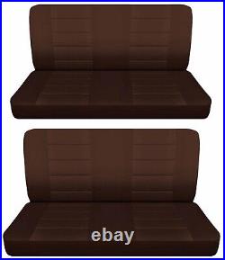 Fits 1968 Dodge Coronet 4door sedan Front and Rear bench seat covers brown