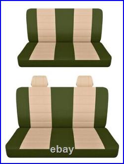 Fits 1973 Chevrolet Chevelle 4door sedan Front and Rear bench seat covers