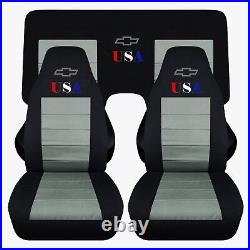 Fits 1994 to 2004 Chevy Camaro Coupe USA Seat Covers Front and Rear