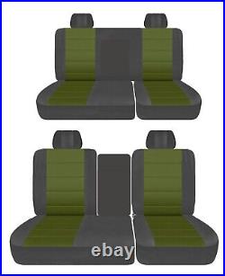 Fits 1999-2004 Toyota Tundra Front 40-60 w console and rear bench seat covers