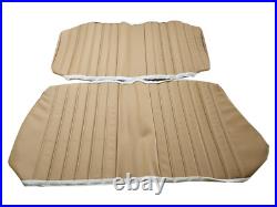 Fits Fiat 124 Spider CS2 REAR Seat Covers Replacement 79-83 TAN Vinyl