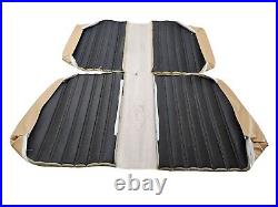 Fits Fiat 124 Spider CS2 REAR Seat Covers Replacement 79-83 TAN Vinyl