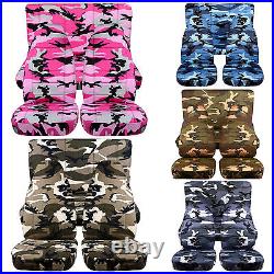 Fits TOYOTA 4 RUNNER 1990-2002 Front and Rear camouflage car seat covers