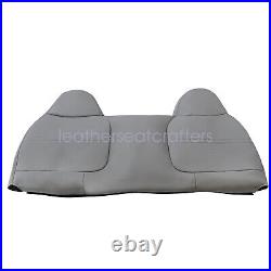 For 1999-2002 Ford F250 F350 F450 F550 Bench Bottom & Top Seat Cover Med Gray