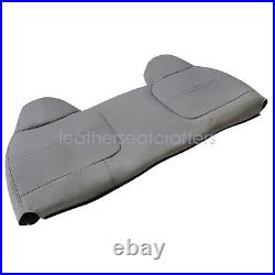 For 1999-2002 Ford F250 F350 F450 F550 Bench Bottom & Top Seat Cover Med Gray