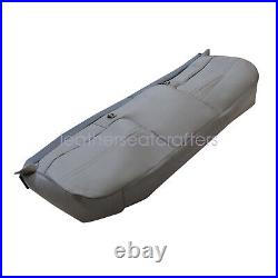 For 1999-2002 Ford F250 F350 F450 F550 Bench Bottom & Top Seat Cover Med Gray