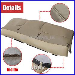 For 1999-2002 Ford F250 F350 F450 F550 Bench Bottom Top Seat Cover Med Tan