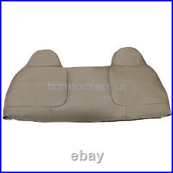 For 1999-2002 Ford F250 F350 F450 F550 Bench Bottom Top Seat Cover Med Tan