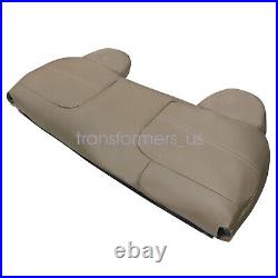 For 1999-2002 Ford F250 F350 F450 F550 Bench Bottom Top Seat Cover Med Tan