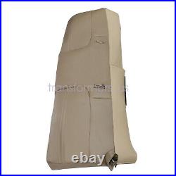 For 1999-2002 Ford F250 F350 F450 F550 Bench Bottom Top Seat Cover Med Tan
