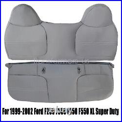 For 1999-2002 Ford F250 F350 F450 F550 Front Full Bench Bottom + Top Seat Cover