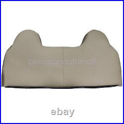 For 1999-2002 Ford F250 F350 F450 Front Bench Bottom+Top Leather Seat Cover Tan