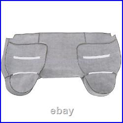 For 1999-2002 Ford F250 F350 F450 Front Bench Bottom+Top Leather Seat Cover Tan