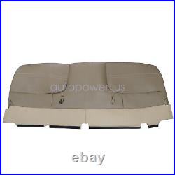For 1999-2002 Ford F250 F350 Super Duty Bench Bottom + Lean Back Seat Cover Tan