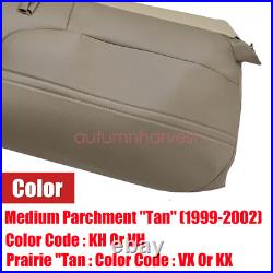 For 1999-2002 Ford F450 F550 XL Replacement Bench Bottom & Top Seat Cover Tan