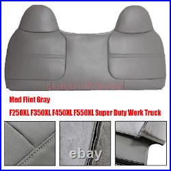 For 2003-2007 Ford F450 F550 XL Replacement Bench Bottom & Top Seat Cover Gray