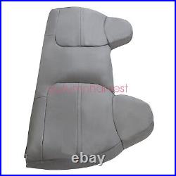 For 2003-2007 Ford F450 F550 XL Replacement Bench Bottom & Top Seat Cover Gray