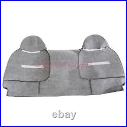 For 2003-2007 Ford F450 F550 XL Replacement Bench Bottom & Top Seat Cover Gray