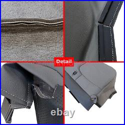For 2003-2007 Ford F450 F550 XL Replacement Bench Bottom & Top Seat Cover Gray