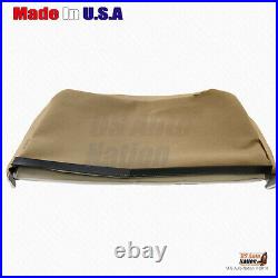 For 2005 2006 2007 Ford F450 F550 Rear DRIVER 60/40 Bench Leather Seat Cover Tan