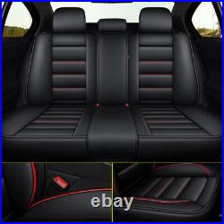 For 2007-2021 Mazda 3 PU Leather Car Seat Covers Front+Rear Row Full Set
