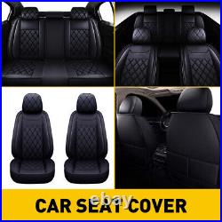 For 2007-2022 Chevy Silverado GMC Sierra 1500 Leather Car Seat Covers Full Set