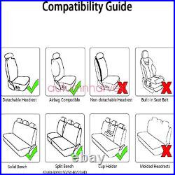 For 2008-2021 Mercedes-Benz C250 C300 C350 GLC300 Full Set 5-Seats Seat Cover