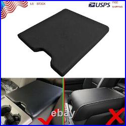 For 2015-2019 Ford F150 Vinyl Center Console Lid Armrest Cover Bench Seat Black