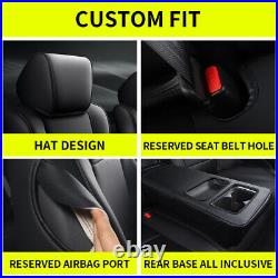 For 2018-2022 Honda Accord Full Set PU Leather Front & Rear Car 5 Seat Covers