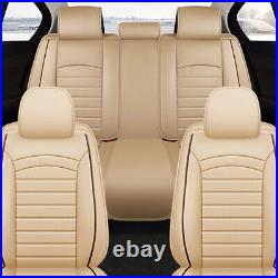 For Acura 5-Sit Car Seat Covers Deluxe PU Leather Full Set Front & Rear Cushions