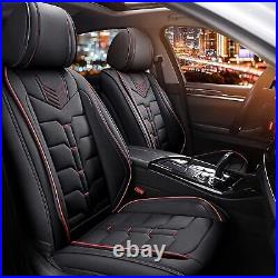 For Cadillac SRX 2010-2016 Car Front&Rear 5 Seat Covers Cushion Pad Fuax Leather