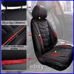 For Cadillac SRX 2010-2016 Car Front&Rear 5 Seat Covers Cushion Pad Fuax Leather