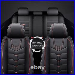 For Cadillac SRX 2010-2016 Car Front&Rear 5 Seat Covers Cushion Pad Fuax Leather