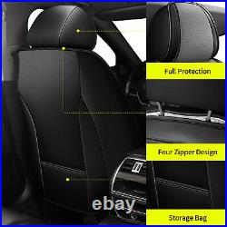 For Chevrolet Bolt 2017-2024 Leather Front&Rear Car 5-Seat Covers Protector Pad