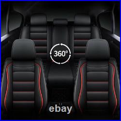 For Chevrolet Equinox 2007-2021 Car Seat Covers Full Set PU Leather Front & Rear