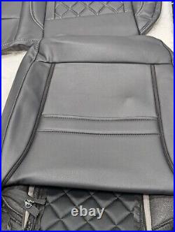For Chevrolet Silverado Crew 1500 2022-2023 Diamond Leather Seat Covers LQ6