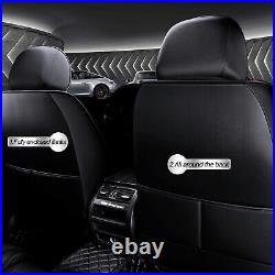 For Chevrolet Tahoe 2011-2022 Front&Rear Car 5-Seat Cover Cushion PU Leather Set