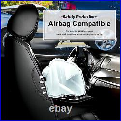 For Chevrolet Tahoe 2011-2022 Front&Rear Car 5-Seat Cover Cushion PU Leather Set