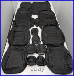 For Chevrolet Traverse 7 Passenger LT 2018-2023 Black Leather Seat Covers T245