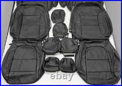 For Chevrolet Traverse 7 Passenger LT 2018-2023 Black Leather Seat Covers T245