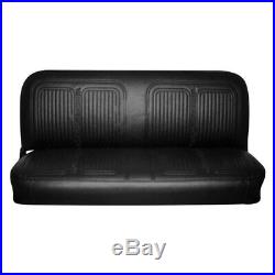 For Chevy C10 Pickup 69-70 Front Black Walrus Grain Vinyl Bench Seat Cover