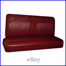 For Chevy Chevy II 62-64 Front Red Seville Grain Vinyl Bench Seat Cover